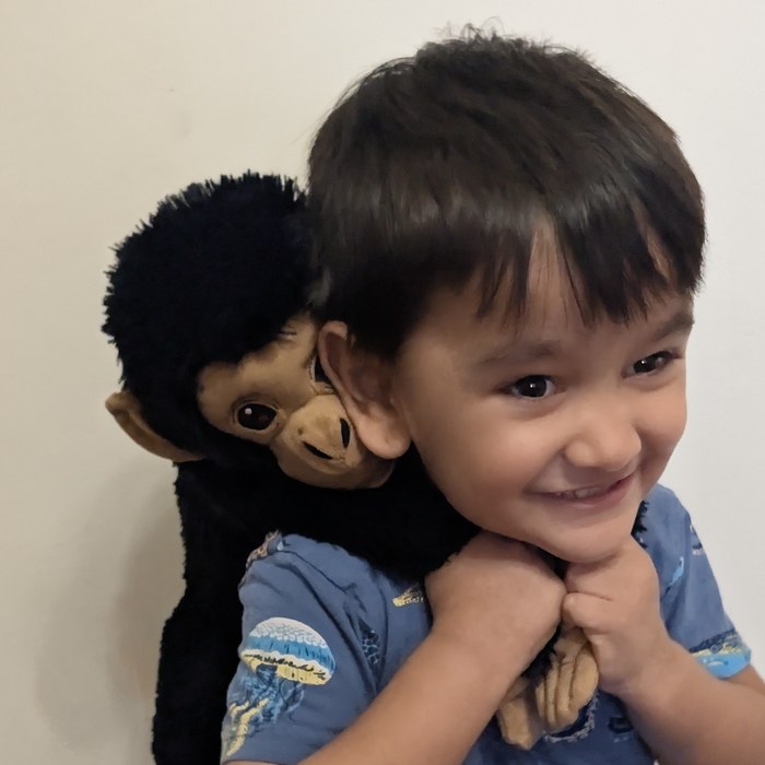 Photo of Eham, age 3, Chief Color Officer