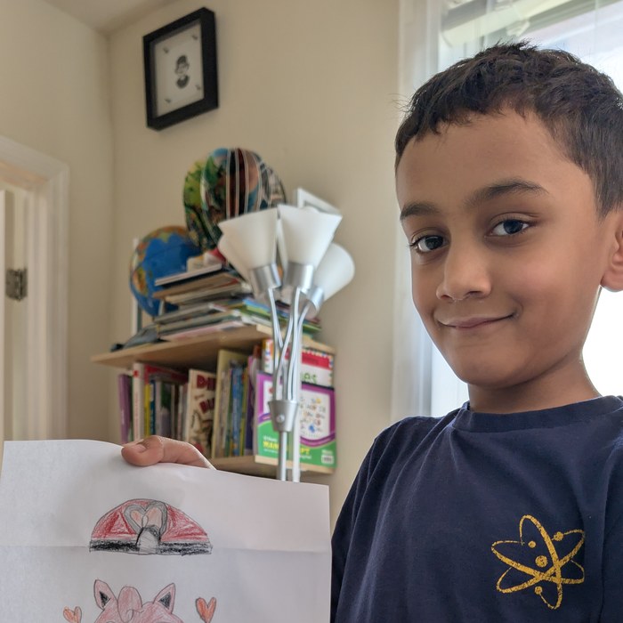 Photo of Niam, age 7, Chief Content Officer
